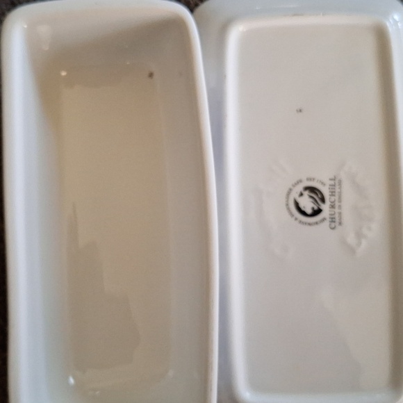 Churchill Willow Blue Pattern 1/4 Lb Butter - Picture 7 of 7